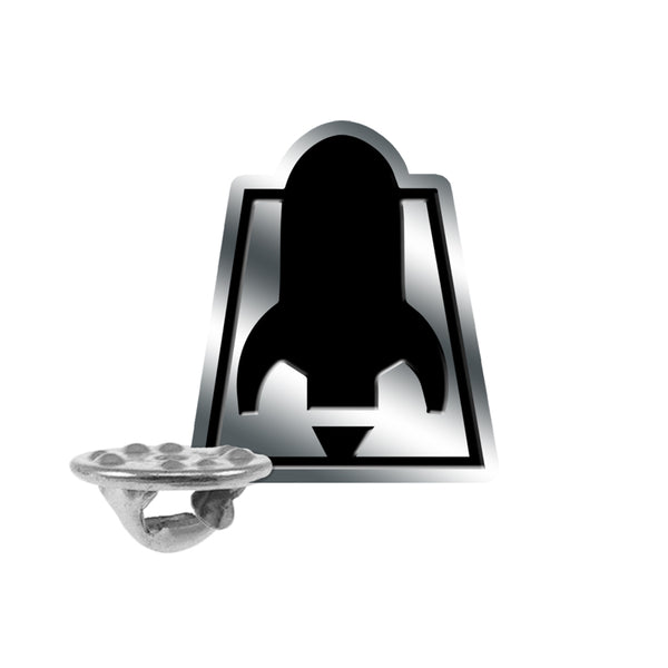 Silver Enamel Pin