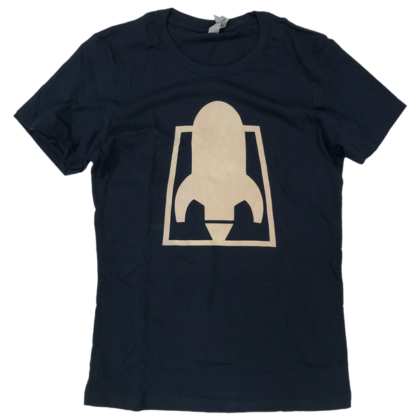 RFTC LADIES 'ROCKET LOGO' NAVY T-SHIRT